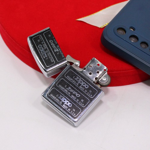 Silver Zippo Bottom Stamp Zippo Lighter | Cigarette Gas Lighter | Pocket Lighter | Cigarette Stylish Pocket Lighter | Stainless Steel Lighter