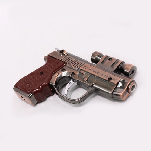 Pistol Gun Shape Cigarette Lighter | Cigarette Gas Lighter | Pocket Lighter | Cigarette Stylish Pocket Lighter | Stainless Steel Lighter