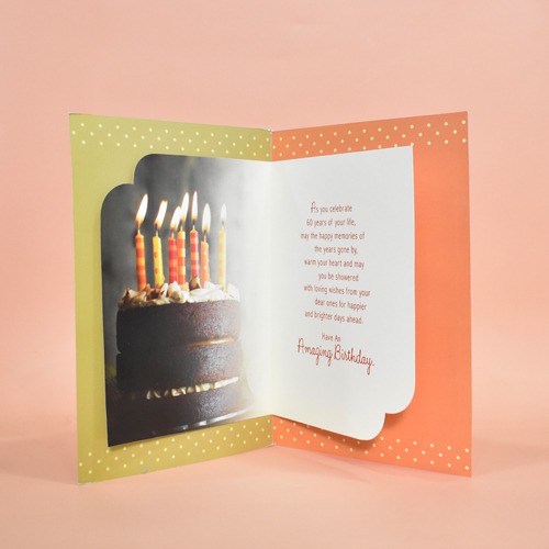 On Your 60th Birthday With Love | Greeting Card