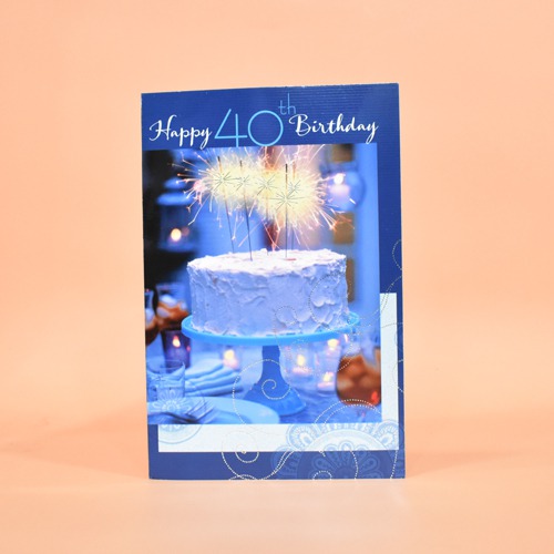 Happy 40th Birthday | Greeting Card