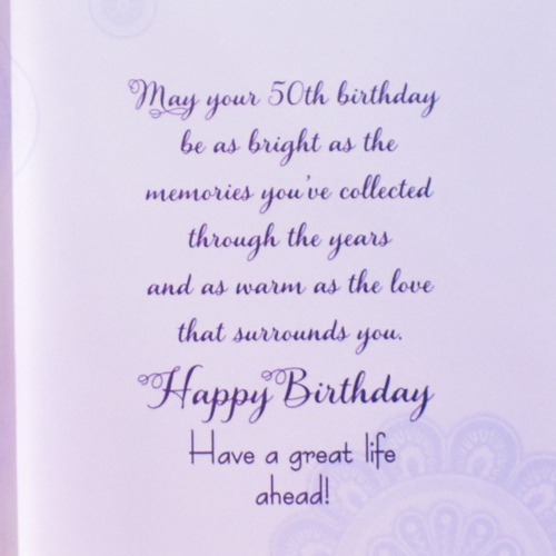 Happy 50th Birthday | Greeting Card