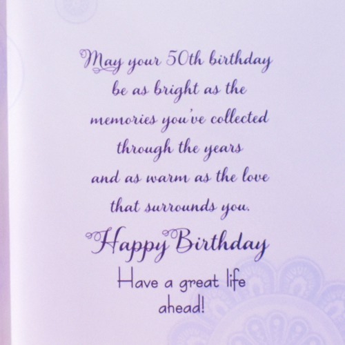 Happy 50th Birthday | Greeting Card