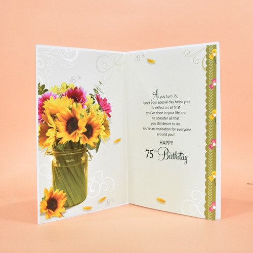 Wishing You the Best, on Your 75th Birthday | Greeting Card