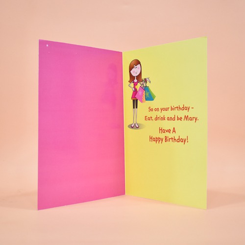 This Is Mary On Her Birthday/ Birthday Card | Greeting Card