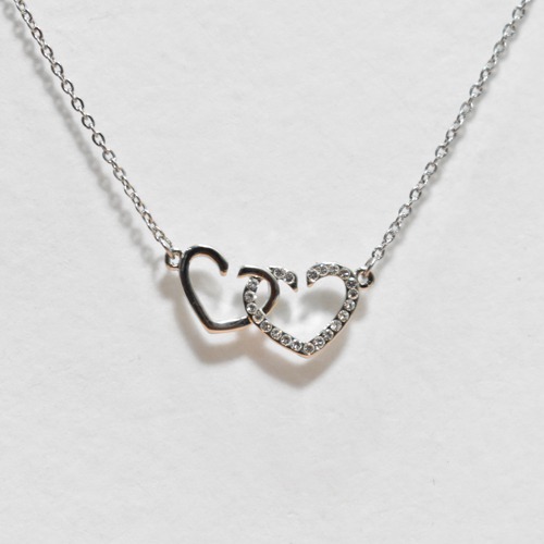 Double Heart Pendant Chain With Necklace |  Pendant Chain With Necklace