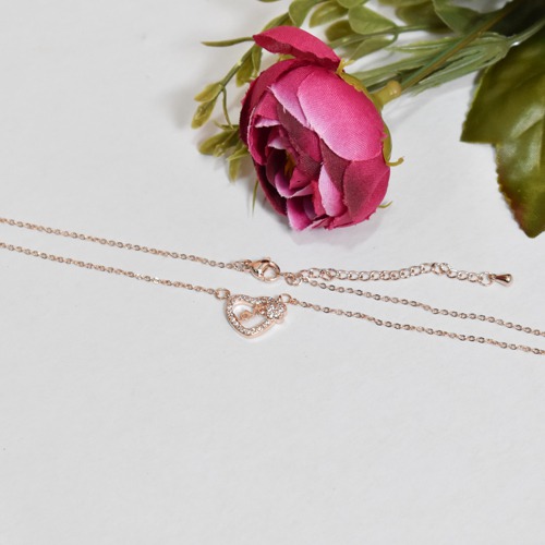 Heart With Love Pendant Chain Necklace | Love Pendant Necklace | Necklace