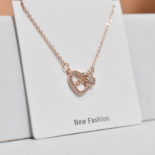 Heart With Love Pendant Chain Necklace | Love Pendant Necklace | Necklace