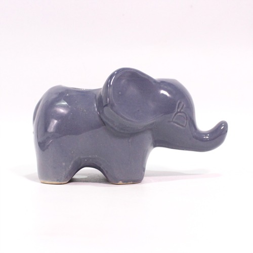 Pewter Colour Elephant Fun Pot | Ceramic Planters, Table Top Indoor Planter Pot Ceramic Planter For Indoor Plants And Succulents Pot