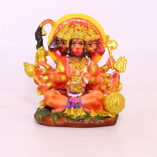 Panchamukhi Hanuman Ji Statue Panchmukhi Five Face Hanuman Bajrangbali for Home and Office