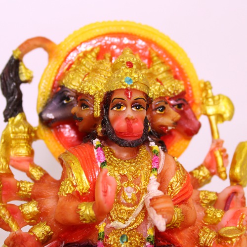 Panchamukhi Hanuman Ji Statue Panchmukhi Five Face Hanuman Bajrangbali for Home and Office