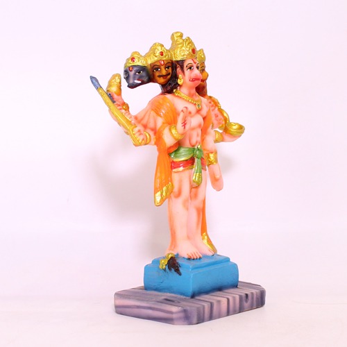 Panchamukhi Standing Hanuman Ji Statue Panchmukhi Five Face Hanuman Bajrangbali for Home and Office