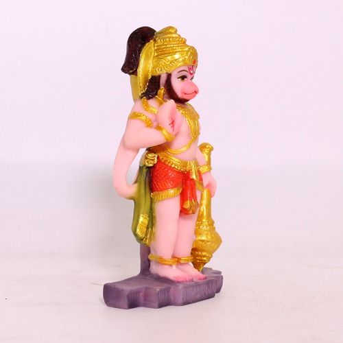 Lord hanuman Standing Idol Bajrangbali Sankat Mochan Bhagwan Idol for Temple car Dashboard Home Decor Statue Gift