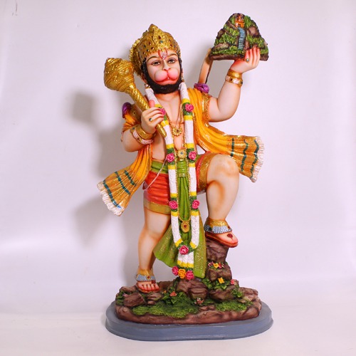 Lord bajaran bali Statue Bajrangbali Sankat Mochan Bhagwan Idol for Temple car Dashboard Home Decor Statue Gift