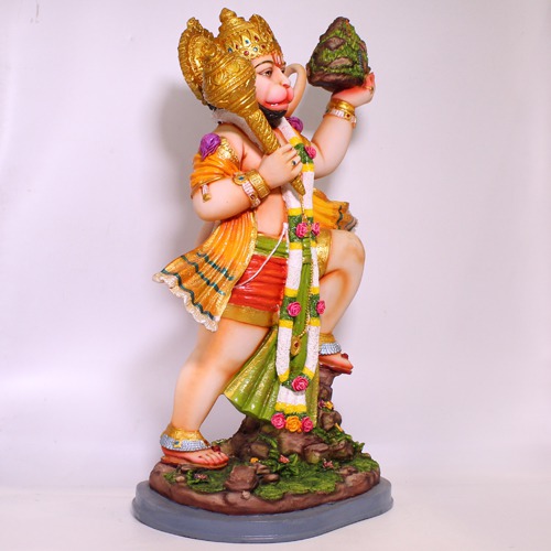 Lord bajaran bali Statue Bajrangbali Sankat Mochan Bhagwan Idol for Temple car Dashboard Home Decor Statue Gift