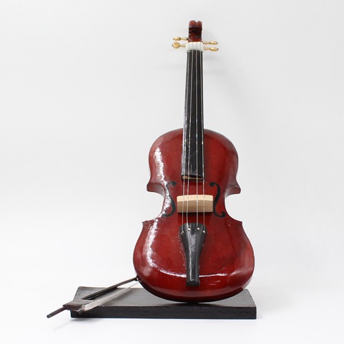 Wooden Miniature Musical Instrument Curio - Violin