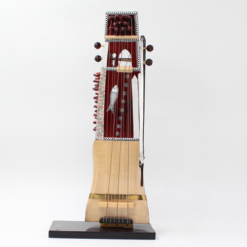 Miniature Wooden Dilruba Showpiece