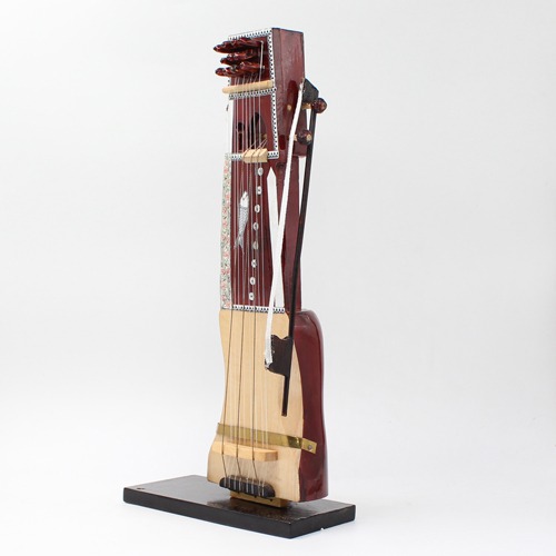 Miniature Wooden Dilruba Showpiece