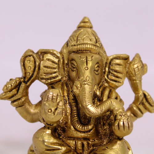 Brass Engraved Lord Ganesha For Decor , Pooja Ghar, Ideal Gift For House Warming