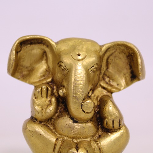 Brass Big Eared  Lord  Ganesha Statue For Home D ecor