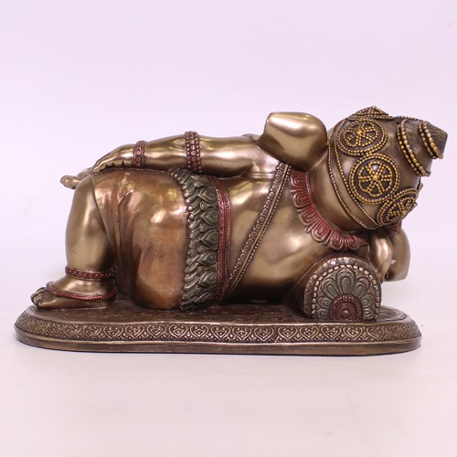 Bronze Finish  Baby Ganesha Sleeping Idol For Home & Office Decor