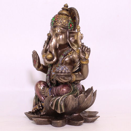 Polyresin Lord Ganesha Statue For Home And Office Decor