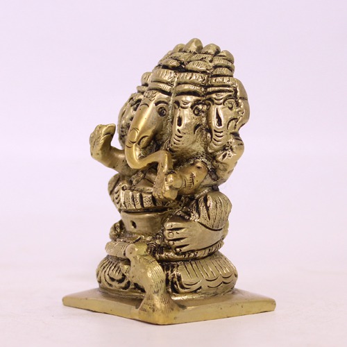 Panchamukhi  Lord Ganeha Idol For Pooja Ghar, Home Decor, Office