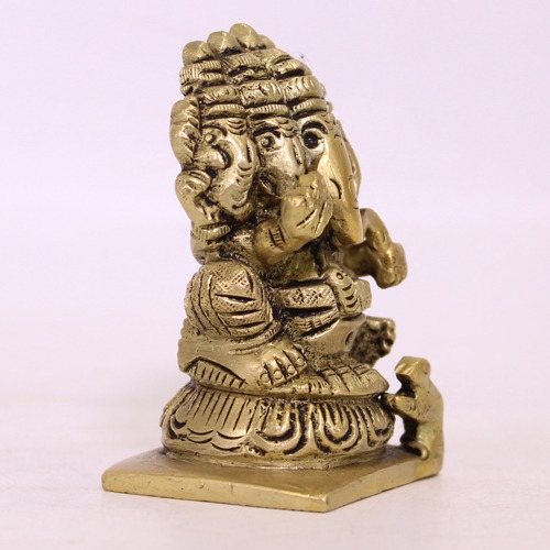 Panchamukhi  Lord Ganeha Idol For Pooja Ghar, Home Decor, Office