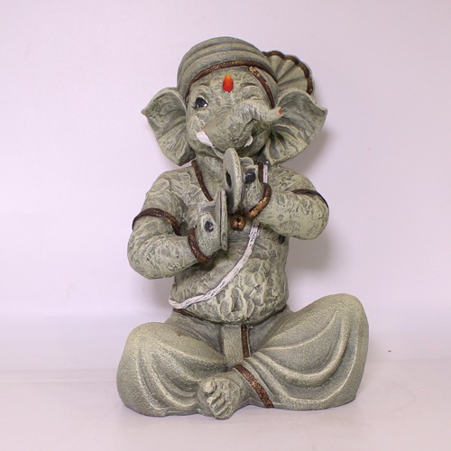 Decorative  Lord Ganesha Playing Taal Showpiece For Home& Office Decor