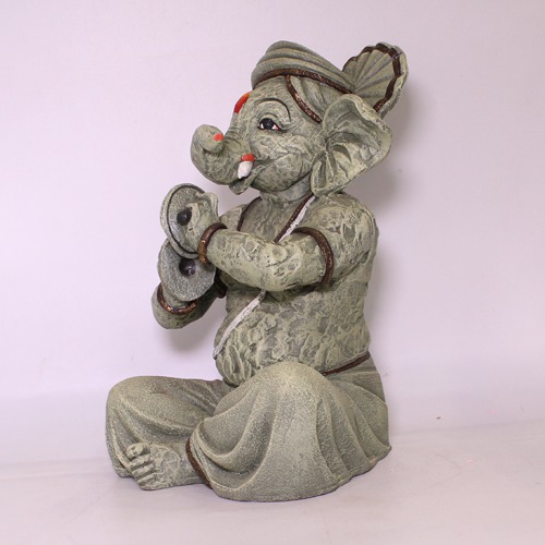 Decorative  Lord Ganesha Playing Taal Showpiece For Home& Office Decor