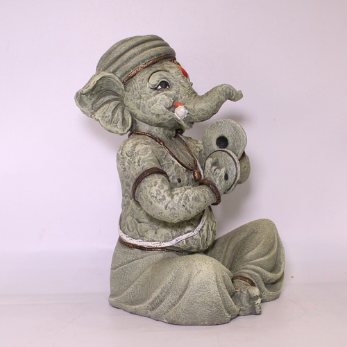 Decorative  Lord Ganesha Playing Taal Showpiece For Home& Office Decor