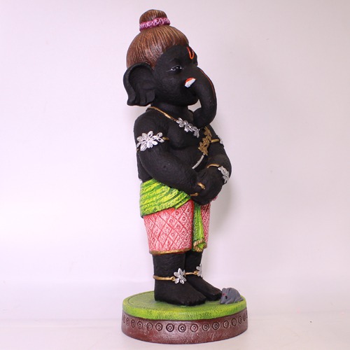 Cute Black Standing Ganesha  For Home & Office Decor, Ideal Gift For Friends, Family