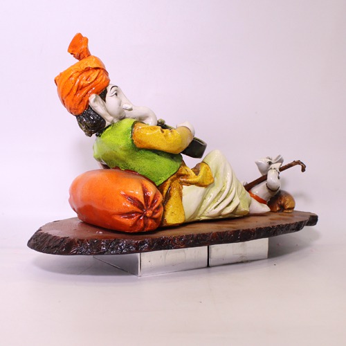 Modern Sitting  Lord Ganesha Playing Guitar Showpiece For Home Decor