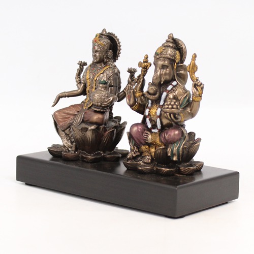 Ganesh Laxmi Wooden Base