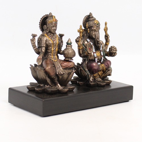 Ganesh Laxmi Wooden Base