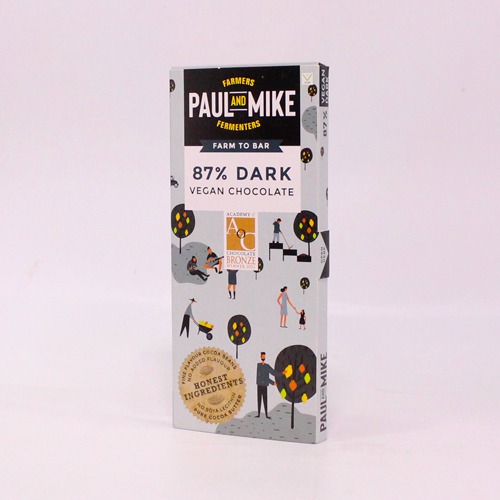 87% Dark Vegan Chocolate| Paul and Milk