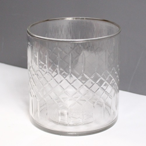 Clear Luster Glass Candle Holder | Glass Vase | For Money Plant | Lucky Bamboo Plant | Elegant Shaped Vase | Flower Pot