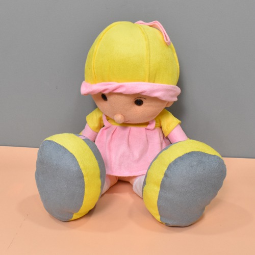 Super Soft Pink Doll Soft Toy Cute Looking | Washable Toys For Kids