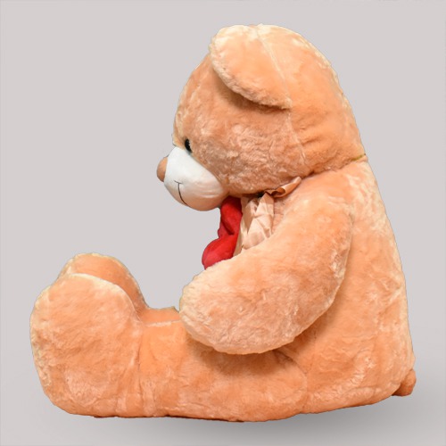 Brown Teddy With Rose Bear Soft Toy