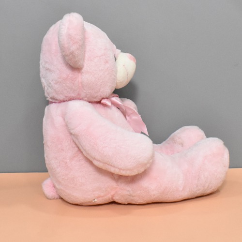 Baby Pink Teddy Bear With Red Rose Soft Toy