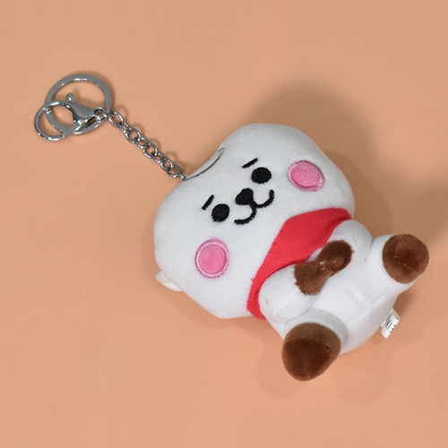 White Small Teddy Keychain