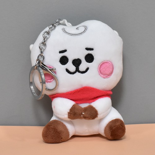 White Small Teddy Keychain