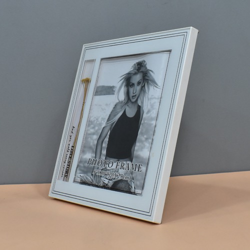 Single Photo Frame With Gypso Flower