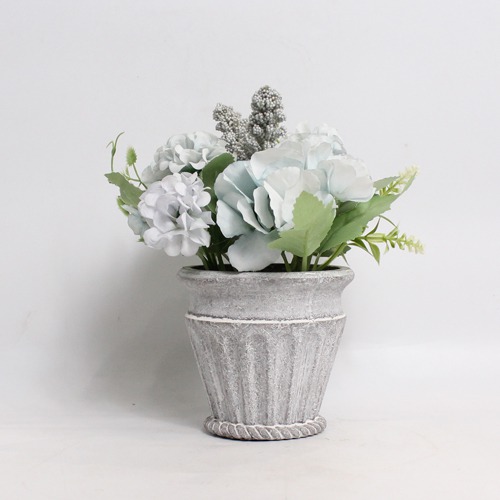 Artificial Blue Flower Pot | Artificial Plants with Pot for Home, Office, and Living Room Decoration | Wall Shelf Side Table Office Home Decoration