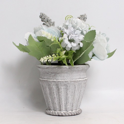 Artificial Blue Flower Pot | Artificial Plants with Pot for Home, Office, and Living Room Decoration | Wall Shelf Side Table Office Home Decoration