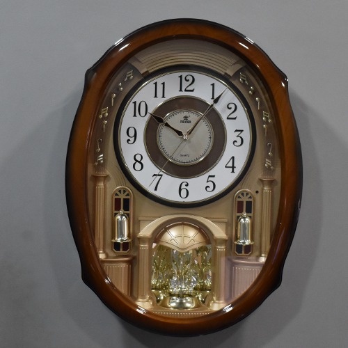 Brown Attractive Design pendulum Power Quartz Wall Clock -23 inches