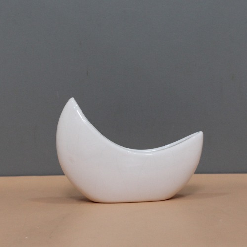 Ceramic Moon Planter Pot | Garden and Living Room Decorative Small Ceramic Planter  | Succulents Pot