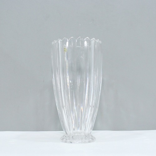 Clear Crystal Flower Vase | Glass Vase | For Money Plant | Lucky Bamboo Plant | Elegant Shaped Vase | Flower Pot