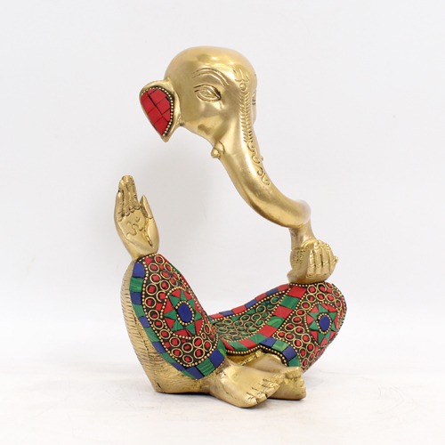 Brass Modern Ganapti Showpiece For Home & Office Decor