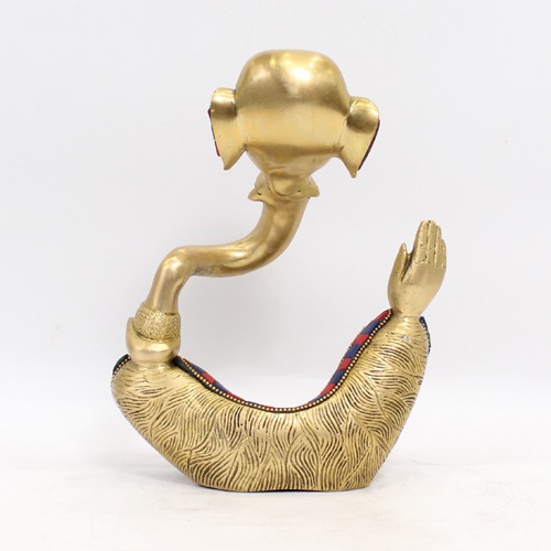 Brass Modern Ganapti Showpiece For Home & Office Decor