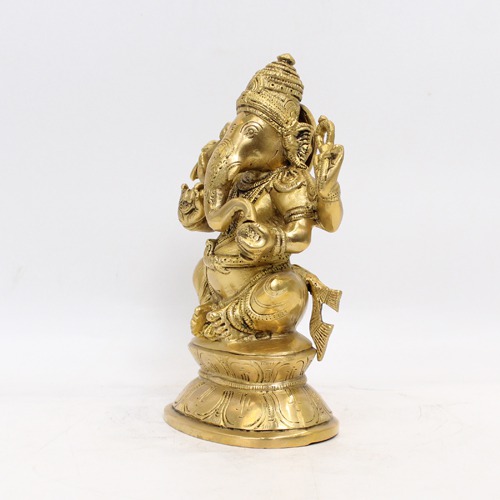 Brass Ganesha Murti For Home Decor